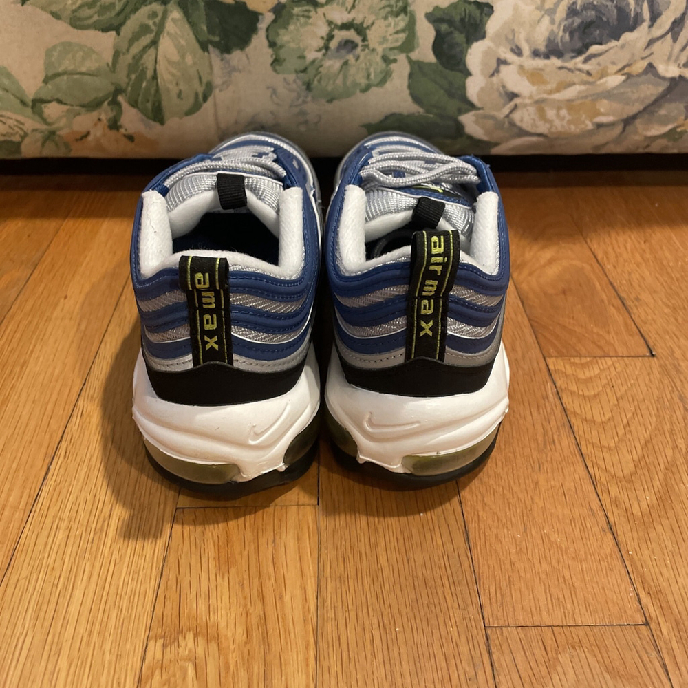 NEW Nike Women's Air Max 97 Shoes Atlantic Blue/Yellow DQ9131 400 Women's Sz 7.5 - Picture 4 of 5